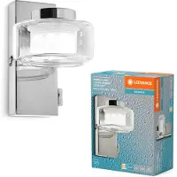 Ledvance ORBIS Flame Wand- und Deckenleuchte mit LED, Chrom, 5.5W, 350lm, 3000/4