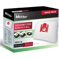 McFilter I 16 Staubsaugerbeutel kompatibel mit Bosch Serie 2 Serie 4 Serie 6 Serie 8, BBZ16FGALL Typ G ALL, passend für BGL8XHYG, BGD38RD1H, BGDS2CHAMP GL-20 30 allergy MoveOn Mini inkl. 4 Mikrofilter