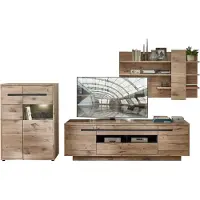 Innostyle Wohnzimmerschrank BELLANO HH81 Viking Oak Nature mit LED
