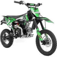 HECHT 51125 Motorcrossbike Motorbike | Grün | 125ccm | 8,1 PS | bis 70km/h | Elektrostart | 3L | Offroad Cross Bike