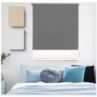Ondeco Thermo Rollo Klemmfix ohne Bohren Wand Deckenmontage Größe: 80x210 cm, Farbvariante: Grau