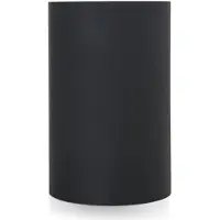 Kartell Papierkorb schwarz, Designer Gino Colombini, 38 cm
