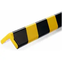 Durable Eckschutzprofil C35, rechteckig, für Innen- & Außenbereich, Klebefläche je Seite 35 mm, L 1000 x B 47 mm, PU-Schaum, gelb/schwarz