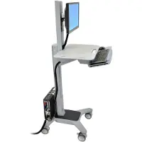 Ergotron WorkFit C-Mod, Single Display Sit-Stand Workstation, 8,1 kg, 68,6 cm (27"), 75 x 75 mm, 100 x 100 mm, Höhenverstellung, Grau