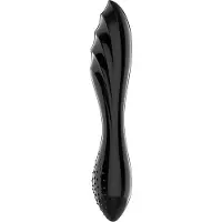 Satisfyer Dazzling Crystal 1 - doppelseitiger Glas-Dildo (schwarz)