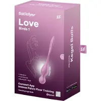 Satisfyer Love Birds 1 - App-gesteuerte vibrierende Liebeskugel (Pink)