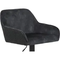 Hela Barhocker Dollie H Anthrazit & schwarzes Metall - drehbar