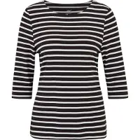 Joy CARINA T-Shirt white/black stripes