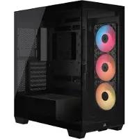 Corsair 3500X RS-R ARGB, Midi Tower, PC, Schwarz, ATX, EATX, micro ATX, Mini-ITX, Stahl, Gehärtetes Glas, Gaming