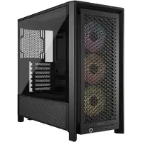 Corsair FRAME 4000D RS ARGB, Midi Tower, PC, Schwarz, ATX, EATX, micro ATX, Mini-ITX, Kunststoff, Stahl, Gehärtetes Glas, Gaming