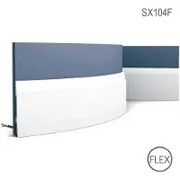 ORAC Decor SX104F LUXXUS flexible Sockelleiste Zierleiste Stuckleiste 2 m