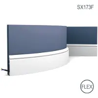 ORAC Decor SX173F AXXENT CONTOUR flexible Sockelleiste Zierleiste Stuckleiste 2m