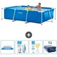 Intex Rechteckiger Frame Pool - 260x160x65 cm - 5-teilig S22345