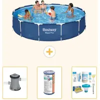 Bestway Steel Pro Rund - 396x84 cm - 4-teilig S22315