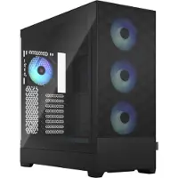 Fractal Design Pop XL Air, Tower, PC, Schwarz, ATX, EATX, micro ATX, Mini-ITX, Stahl, Gehärtetes Glas, Gaming
