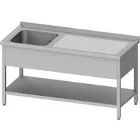 Stalgast Spültisch m. GB 1100x700 - Becken links - AK