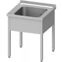 Stalgast Spültisch o. GB 600x700 - Becken m. AK