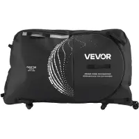 Vevor Fahrrad Transporttasche, mit TSA-Schloss, Stützplatten, Schutzvorrichtungen & Gabelstabilisierung, Geeignet für Fahrräder mit max. Radstand von 130 cm für Flugreisen & Outdoor-Aktivitäten