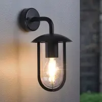 LumenXL Außenwandlampe Davide - Schwarz aus Edelstahl