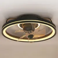 LumenXL Deckenventilator mit Sommer-/Winterbetrieb und einstellbarer Farbtemperatur Ikaros - schwarz
