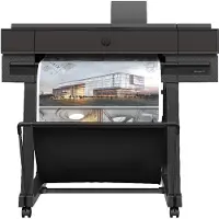 HP Designjet T870 24-Zoll-Drucker, Thermal Inkjet, 2400 x 1200 DPI, PDF, -GL/2, TIFF, JPEG, -RTL, CALS G4, URF, Cyan, Mattschwarz, Magenta, Gelb, 2400 x 1200 DPI, 120 pph