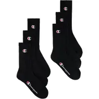 Champion Tennissocken Packung, 6 Stk. tlg. 6er-Pack, sportliche Tennissocken, mit Logoschriftzügen, aus Baumwolle