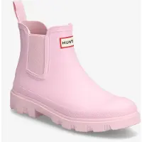 Hunter Chelsea Boots Unisex Rosa Gummi