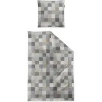 Irisette Edel-Feinbiber Bettwäsche Meran 8714 grau 155x220 cm + 80x80 cm