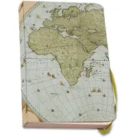 Bekking & Blitz Notizbuch A5, weicher Einband: Weltkarte von Joan Blaeu, Het Scheepvaartmuseum