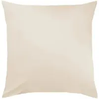 TRAUMSCHLAF Uni Mako-Satin Kissenbezüge 80x80 cm | sand - beige