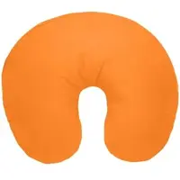 TRAUMSCHLAF Zwirn Jersey Bezug für Nackenhörnchen Bezug für Hörnchen | mandarin - orange
