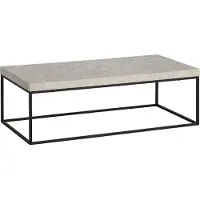 Wohnling Couchtisch 120x60x38 cm Sandfarben Sofatisch in Stein-Optik Modern Wohnzimmertisch Rechteckig Loungetisch Beige Kaffeetisch Metallbeine Groß
