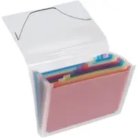 Veloflex Fächermappe Crystal A4 12-teilig 6-farbig Packung mit 6 Stück