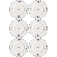 Villeroy & Boch Brotteller "Brotteller Vieux Luxembourg ø 15,5 cm 6er Set weiß-blau"