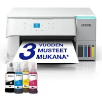 Epson EcoTank ET-2956, Tintenstrahl, Farbdruck, 4800 x 1200 DPI, A4, Direktdruck, Weiß