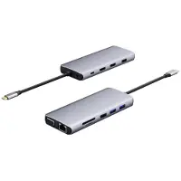 ESTUFF ES623009, 3.5mm, MicroSD (TransFlash), 60 Hz, Grau, Aluminium, 100 W