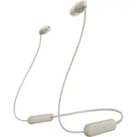 Sony WI-C100, Kabellos, Anrufe/Musik, 20 - 20000 Hz, 20 g, Kopfhörer, Beige
