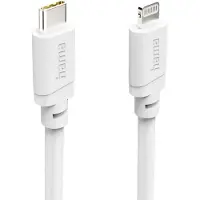 Hama Ladekabel USB-C - Lightning, für Apple, 2m, Weiß
