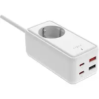 FIXED Ladestreifen s 2x USB-C a 2x USB GaN III PD 65W 3m bílý