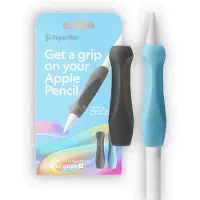 Paperlike Pencil Grips für das Apple Pencil - 2-Pack - Charcoal & Blue