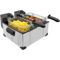 Tomado TDF6001S Doppel-Fritteuse mit Kaltzonen-Technologie 2x3 Liter - Edelstahl