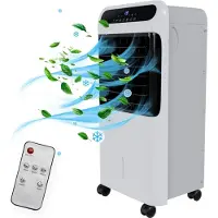 TroniTechnik Mobiles Klimagerät 5in1 Klimaanlage Luftkühler LK06 5 in 1 Ventilator, inkl. Fernbedienung, Filter, Wasserkühlung