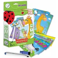 Roter Käfer Pädagogisches Markerspiel - Giraffe für die Kleinsten, Lern-, , perfekt zur Entwicklung von Kreativität und manuellen Fähigkeiten