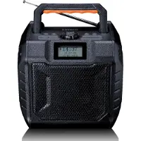 Lenco ODR-160GY - Leistungsstarkes tragbares outdoor DAB+/FM Radio mit Bluetooth - IPX5 strahlwassergeschützt - Grau