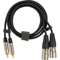 Fuj:tech 2 x RCA to 2 x XLR Audio Cable, 7 m, Black