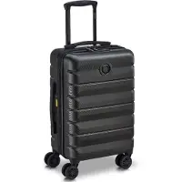 Delsey Air Armour Handgepäck Spinner 55 cm - Erweiterbar 34/38 Liter - 55x35x20/25 cm - schwarz