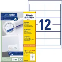 Avery-Zweckform 3659-200 Universal-Etiketten, ultragrip, 97 x 423 mm, DP INTERNETMARKE geeignet