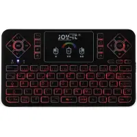 Joy-It TASTAMINI01, Kabellos, RF Wireless, Membran Key Switch, QWERTZ, RGB-LED, Schwarz