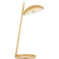 Nova Luce LED Tischleuchte Flute in Gold 18W 1105lm