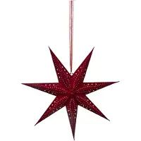 Lumineo LED Decorative Star Light, red, 58 cm